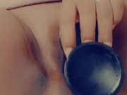 Bbc dildo stretches my fat pussy