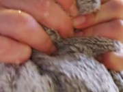 Girl Does A Fleece Piss Masturbation 15/16