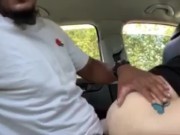 Good Pussy In The Car. We got Caught! 12/16