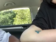 Good Pussy In The Car. We got Caught! 6/16