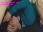 Upside-Down Deepthroat Oral Creampie with extra Jizz Leftover - Heather Kane 15/16