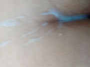 Close up & orgasm female male آب کُسو کشیدم بیرون رو کیرمه