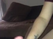 Girlfriend giving me blow job 1/16