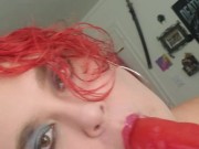 Practicing that cocksucking