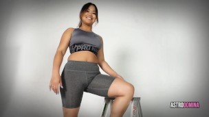 ASIAN DOM ASTRODOMINA GYM ASS WORSHIP - POV YOGA PANTS