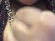 Busty Ebony Femdom Tease and Denial 8/16