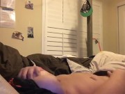 Teen rubs her clit till she cums hard  12/16