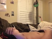Teen rubs her clit till she cums hard  7/16