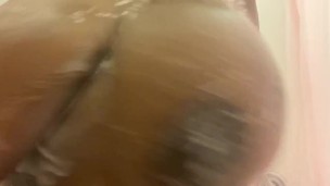 Onlyfans Girl plays with her soapy tits