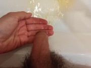I pee in the sink and on my fingers ... I dream of peeing in my wife's mouth ...