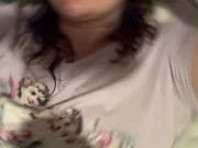 quietly playing with my fat pussy while my boy friend is busy in the next room  10/16