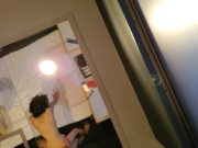 天井の鏡で隠し撮り 8/16