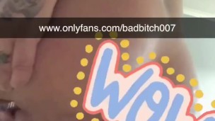 Very close up anal dildo fuck
