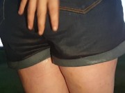 Desperately peeing my shorts in public makes me feel so naughty ;)