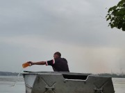 It is necessary to pump out water from the boat. 12/16