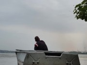 It is necessary to pump out water from the boat. 13/16