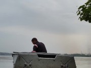 It is necessary to pump out water from the boat. 14/16