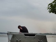 It is necessary to pump out water from the boat. 8/16