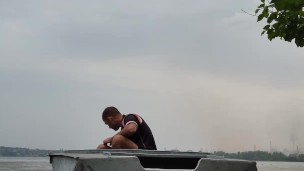 It is necessary to pump out water from the boat.