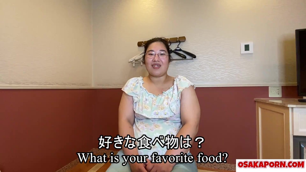 Fat Japanese Shows Chubby Body And Big Ass Asian Talks About Sex