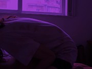 My pink haired girlfriend rides me hard until she cums 2/16