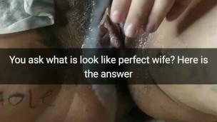 Perfect wife looks like - slut for bareback breeding [Cuckold. Snapchat]