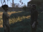 Tattooed Women in Fallout. Sex with kindling music | PC gameplay 10/16