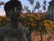 Tattooed Women in Fallout. Sex with kindling music | PC gameplay 11/16