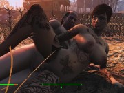 Tattooed Women in Fallout. Sex with kindling music | PC gameplay 16/16