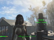 Tattooed Women in Fallout. Sex with kindling music | PC gameplay 3/16