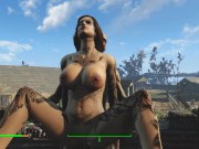 Tattooed Women in Fallout. Sex with kindling music | PC gameplay 7/16