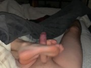 Netflix & Chill: Huge Load on GF’s White Feet 2/16