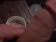 Pissing in a cup