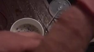 Pissing in a cup