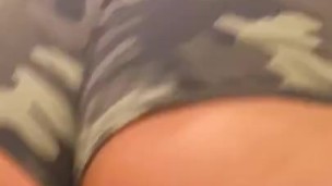Close up ass bouncing 