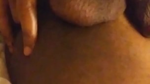 Fingering my tight ass to make room for dildo