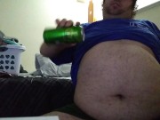 Chugging a 2nd beer after dinner