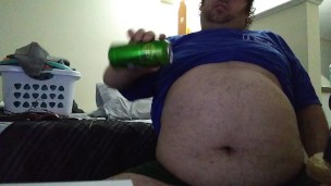 Chugging a 2nd beer after dinner
