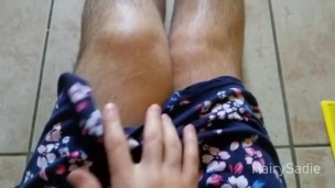 Combing My Long Leg Hair With Close Ups - PREVIEW