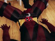 Spider Gwen + Deadpool Footjob, HJ, Facesit, Riding, 69 (Asian Voice) 6/16