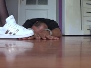 trampling on fingers with adidas shoes 4/16