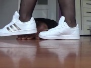trampling on fingers with adidas shoes 5/16