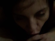 Latina blowjob + cumshot! 10/16