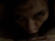 Latina blowjob + cumshot! 3/16