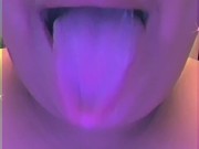 BBW with Natural Tits sucking and licking nipple