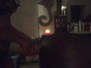 Ebony goddess pegging bf with 12 inch dick 10/16