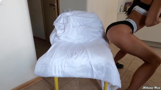 HORNY SPORT LATINA BABE MASTURBATE APÓS TREINO DURO HILANA GANHOU