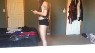 GF Taking Lingerie Pics for OnlyFans
