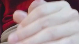 Japanese shemale rubbing　penis / オトコの娘オチンポドアップ