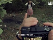 Развел студентку на интимные фотки и выебал в лесу || Часть 1 || Murstar 6/16